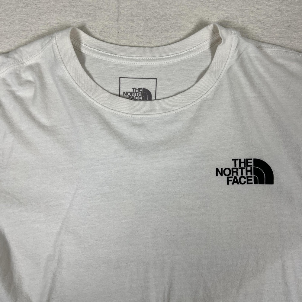 The North Face Shirt Womens XL White Floral Graphic‎ Tee Never Stop Exploring